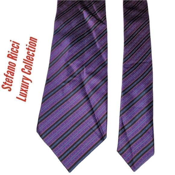 Luxury Collection By Stefano Ricci purple tie - Picture 1 of 8